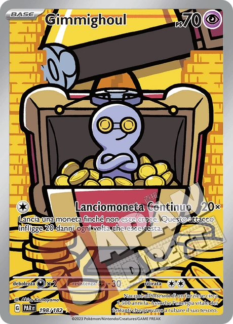 (PAR 198/182) Gimmighoul  Illustrazione Rara