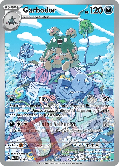 (PAR 204/182) Garbodor  Illustrazione Rara