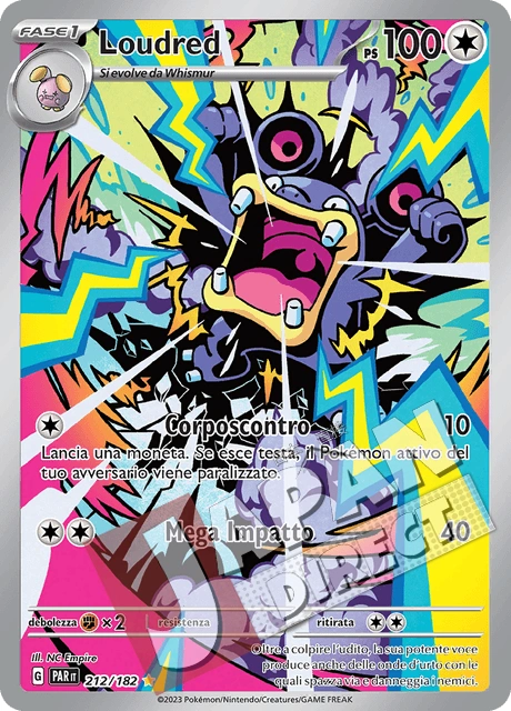 (PAR 212/182) Loudred  Illustrazione Rara