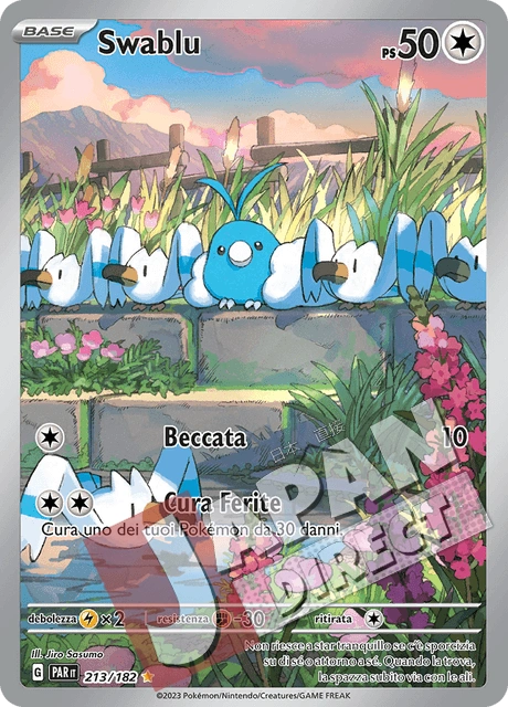 (PAR 213/182) Swablu  Illustrazione Rara