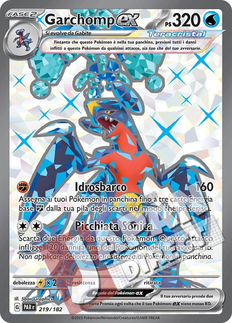 (PAR 219/182) Garchomp-ex Teracristal Full Art