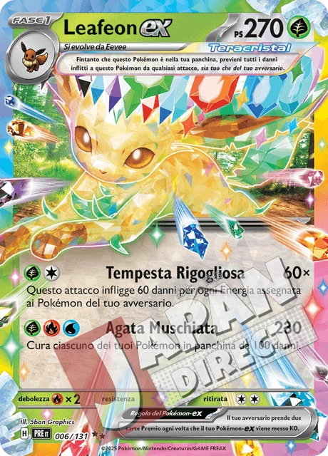 (PRE 006/131) Leafeon-ex Teracristal Double Rare