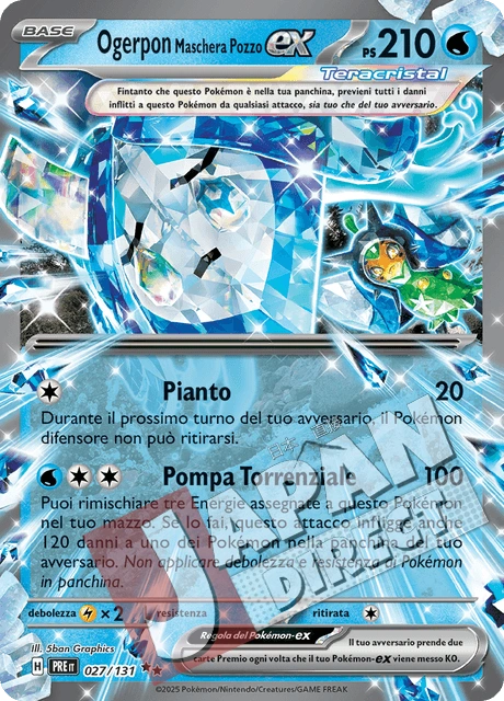 (PRE 027/131) Ogerpon Maschera Pozzo-ex Teracristal Double Rare