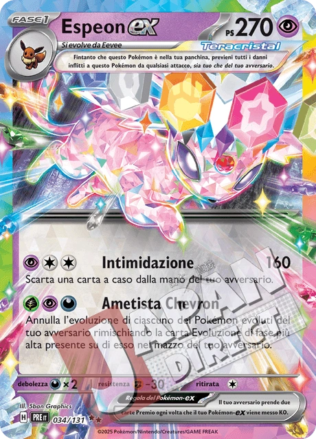 (PRE 034/131) Espeon-ex Teracristal Double Rare