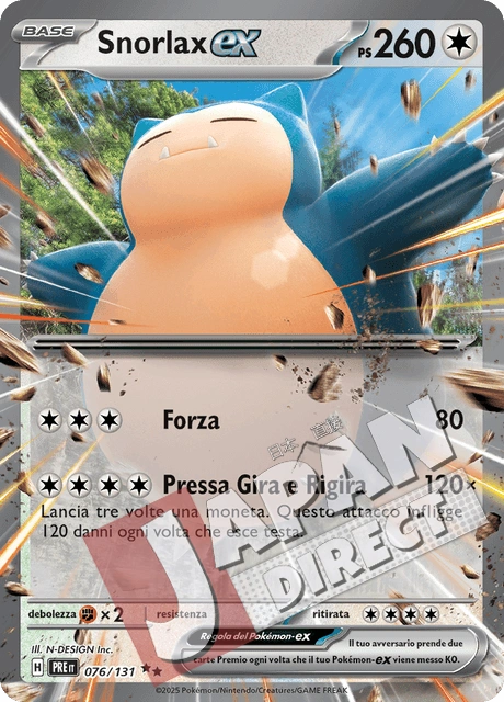 (PRE 076/131) Snorlax-ex  Double Rare