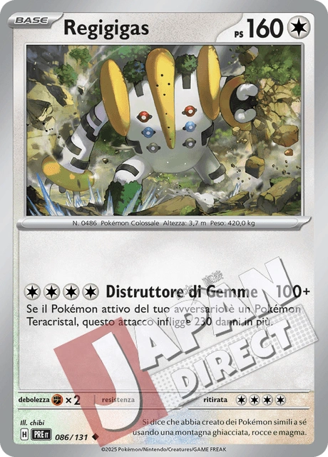 (PRE 086/131) Regigigas Teracristal Non Comune