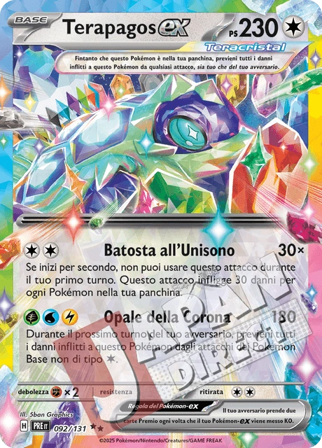 (PRE 092/131) Terapagos-ex  Double Rare