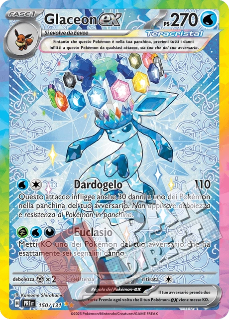 (PRE 150/131) Glaceon-ex Teracristal Alternative Art