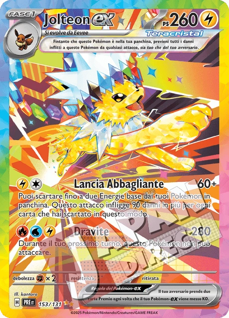(PRE 153/131) Jolteon-ex Teracristal Alternative Art
