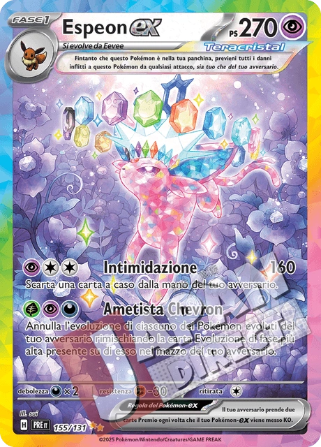 (PRE 155/131) Espeon-ex Teracristal Alternative Art