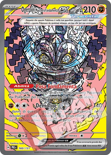 (PRE 160/131) Ogerpon Maschera Fondamenta-ex Teracristal Alternative Art