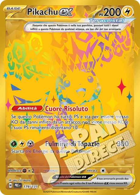 (PRE 179/131) Pikachu-ex Teracristal Rara Segreta