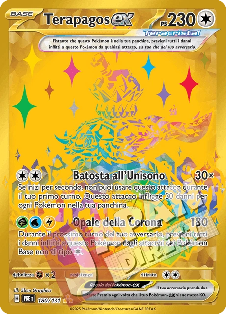 (PRE 180/131) Terapagos-ex  Rara Segreta