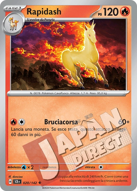 (SCR 020/142) Rapidash  Non Comune