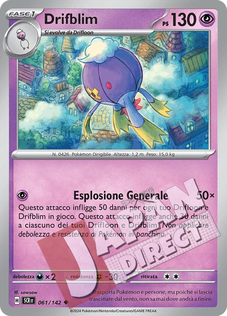 (SCR 061/142) Drifblim  Non Comune