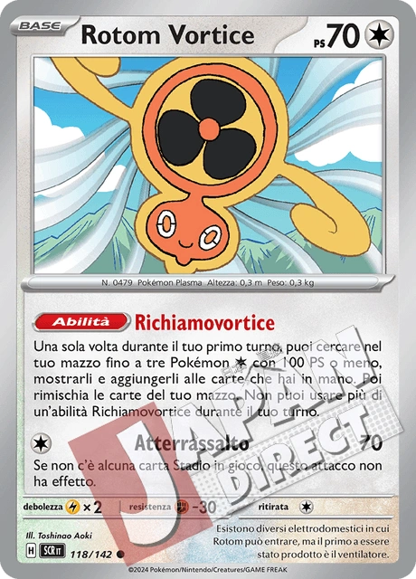 (SCR 118/142) Rotom Vortice  Comune