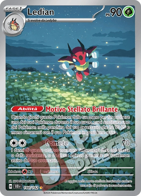 (SCR 144/142) Ledian  Illustrazione Rara