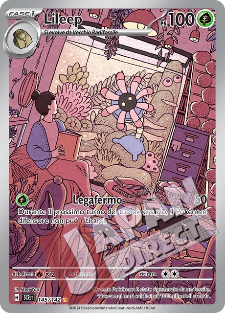 (SCR 145/142) Lileep  Illustrazione Rara