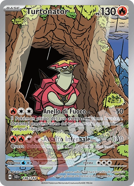 (SCR 146/142) Turtonator  Illustrazione Rara