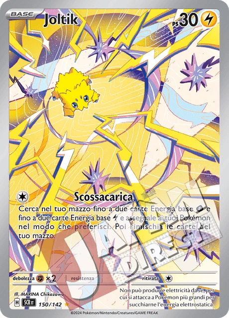 (SCR 150/142) Joltik  Illustrazione Rara