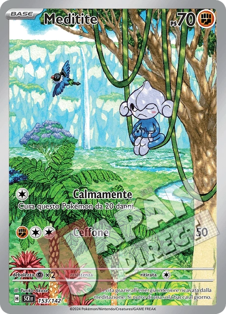 (SCR 153/142) Meditite  Illustrazione Rara