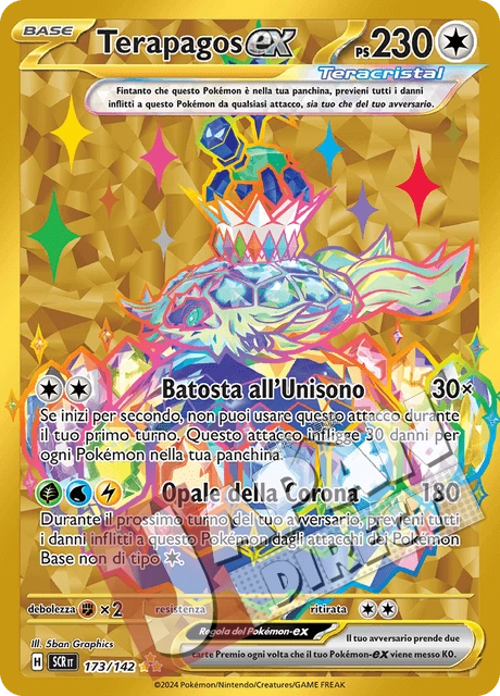 (SCR 173/142) Terapagos-ex  Rara Segreta