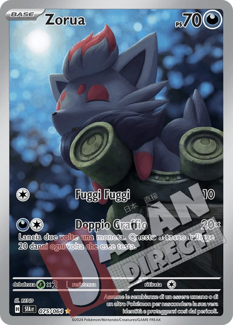 (SFA 075/064) Zorua  Illustrazione Rara