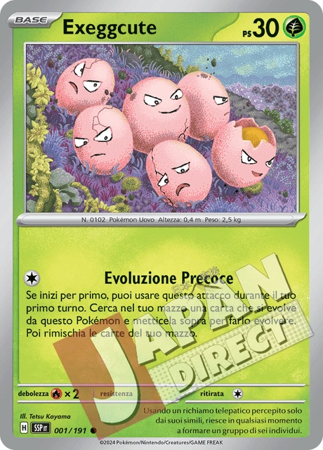 (SSP 001/191) Exeggcute  Comune (SSP 001/191) Exeggcute  Comune (SSP 001/191) Exeggcute  Comune