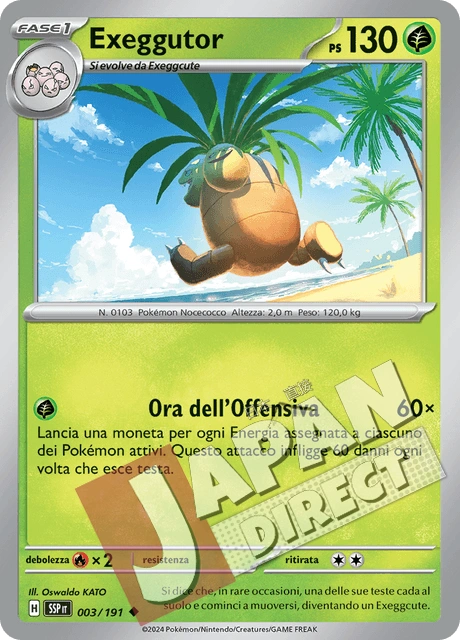 (SSP 003/191) Exeggutor  Non Comune