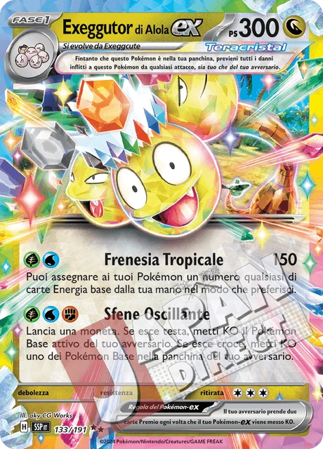 (SSP 133/191) Exeggutor di Alola-ex Teracristal Double Rare