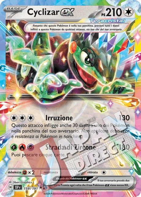(SSP 159/191) Cyclizar-ex Teracristal Double Rare