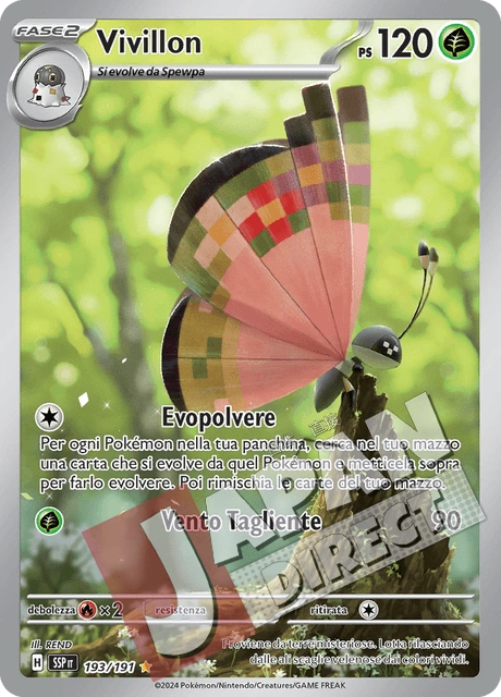 (SSP 193/191) Vivillon  Illustrazione Rara