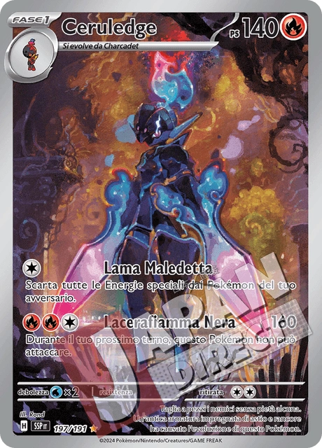 (SSP 197/191) Ceruledge  Illustrazione Rara