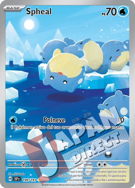 (SSP 199/191) Spheal  Illustrazione Rara