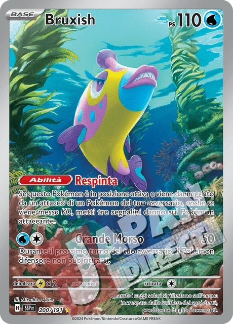 (SSP 200/191) Bruxish  Illustrazione Rara