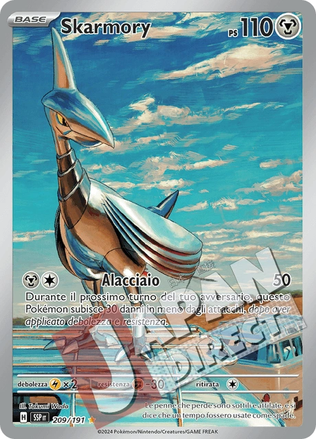 (SSP 209/191) Skarmory  Illustrazione Rara
