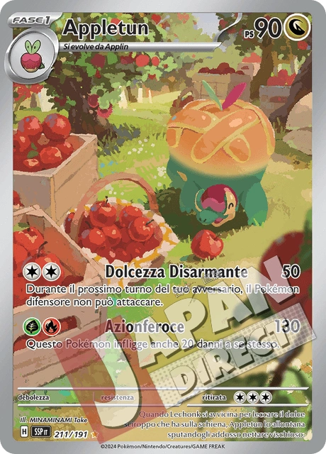 (SSP 211/191) Appletun  Illustrazione Rara