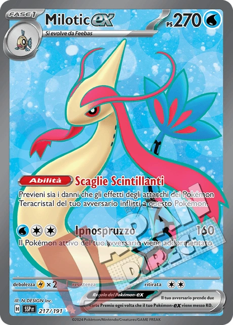 (SSP 217/191) Milotic-ex Teracristal Full Art
