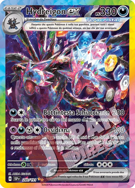 (SSP 240/191) Hydreigon-ex Teracristal Alternative Art