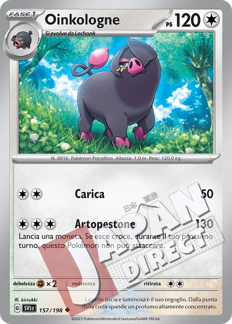 (SVI 157/198) Oinkologne  Non Comune