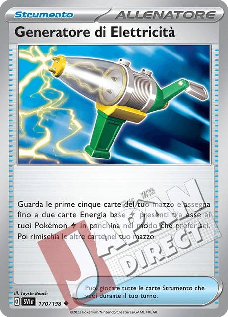 (SVI 170/198) Generatore di Elettricità  Non Comune