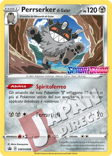 (SWSH 008) Promo Perrserker di Galar