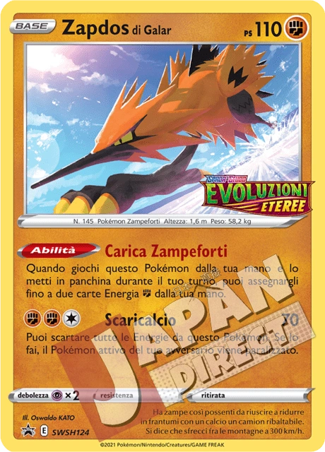 (SWSH 124) Promo Zapdos di Galar
