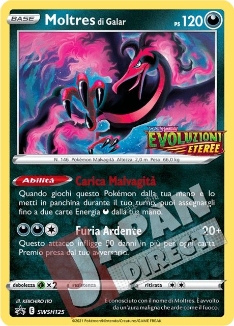 (SWSH 125) Promo Moltres di Galar