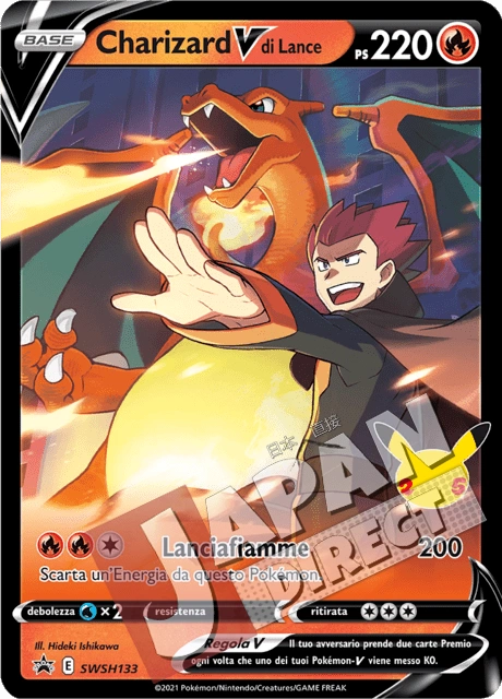(SWSH 133) Promo Charizard V di Lance