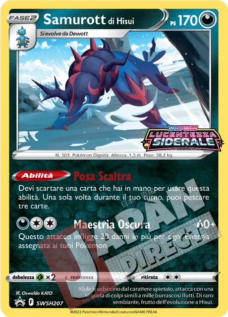 (SWSH 207) Promo Samurott di Hisui