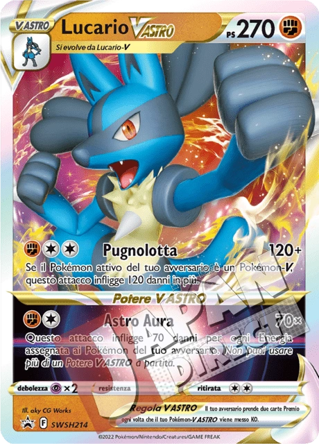(SWSH 214) Promo Lucario V ASTRO