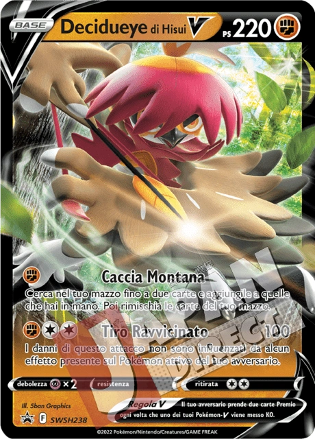(SWSH 238) Promo Decidueye di Hisui V