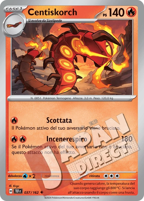 (TEF 037/162) Centiskorch  Non Comune