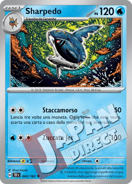 (TEF 043/162) Sharpedo  Non Comune